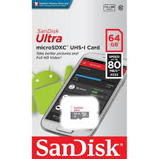 CARTE MEMOIRE SANDISK 64G